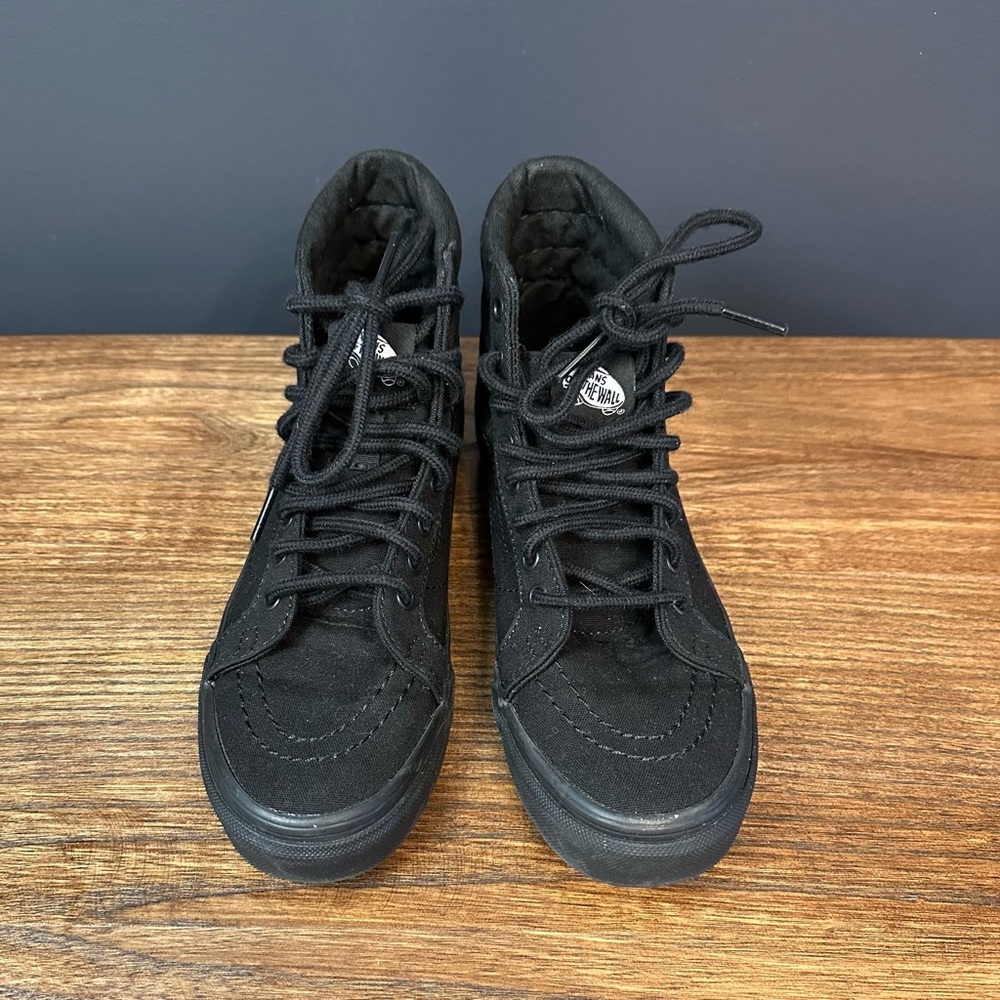 Vans Sk8-Hi High Top Sneakers Black Size W 6 M 4.5
